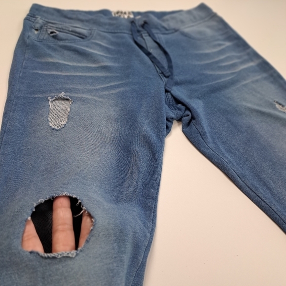 pam & gela women's stretch pants size M with hollow fashion in front. - Picture 4 of 12